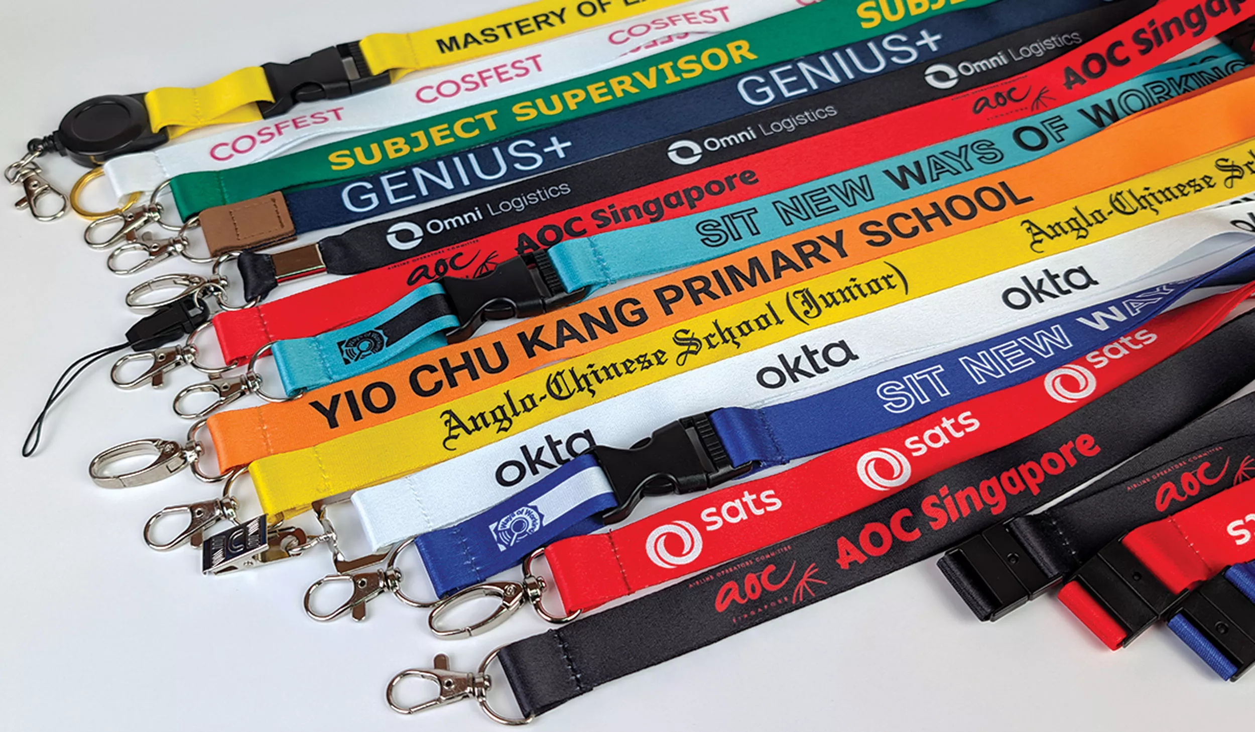 1 Color Print Lanyard