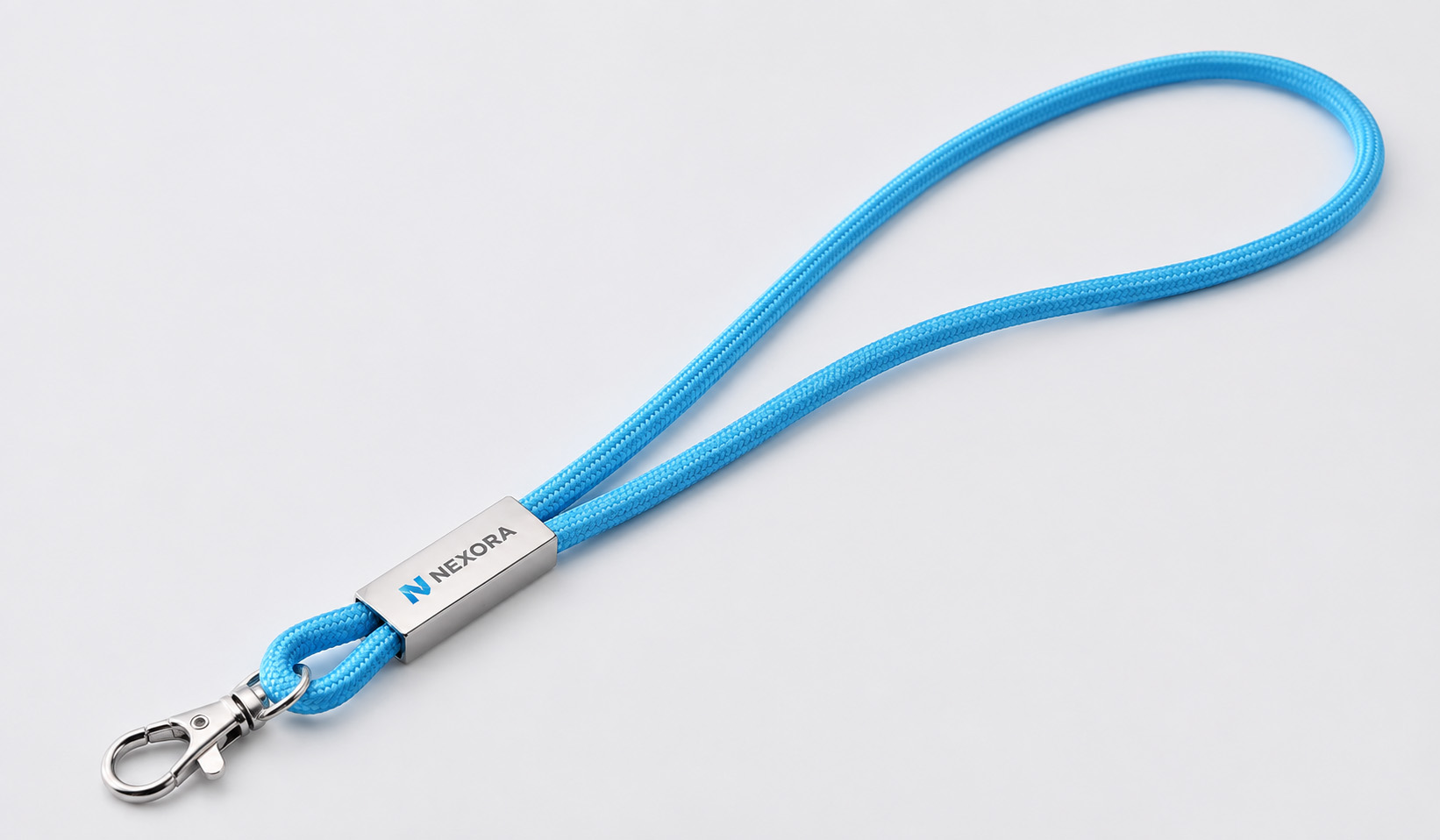 Polyester Cord Lanyard with Metal Tag
