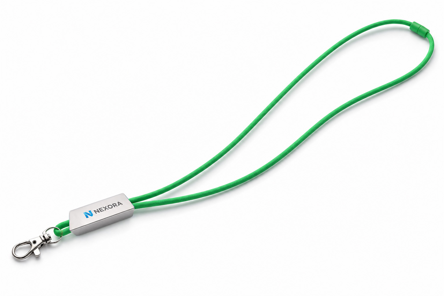 Polyester Cord Lanyard with Metal Tag