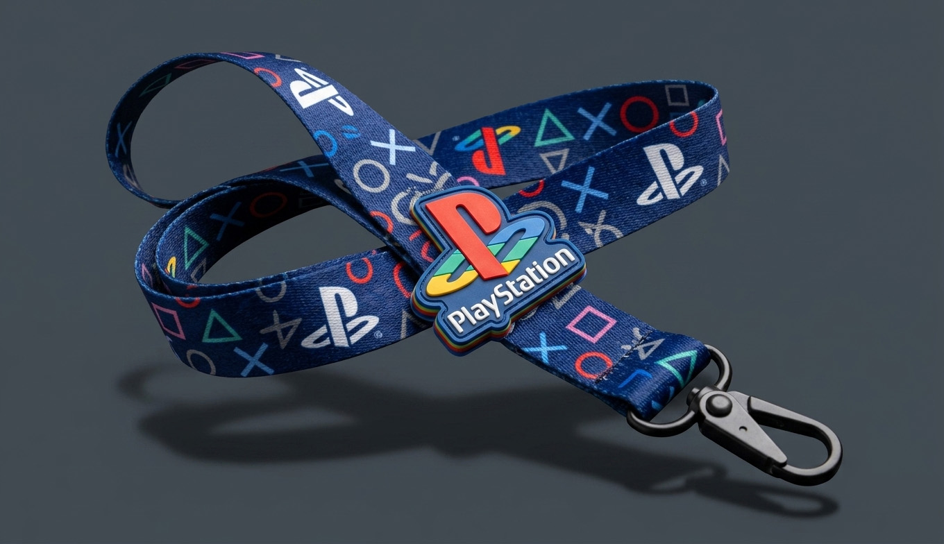 Polyester Lanyard with 3D PVC Logo