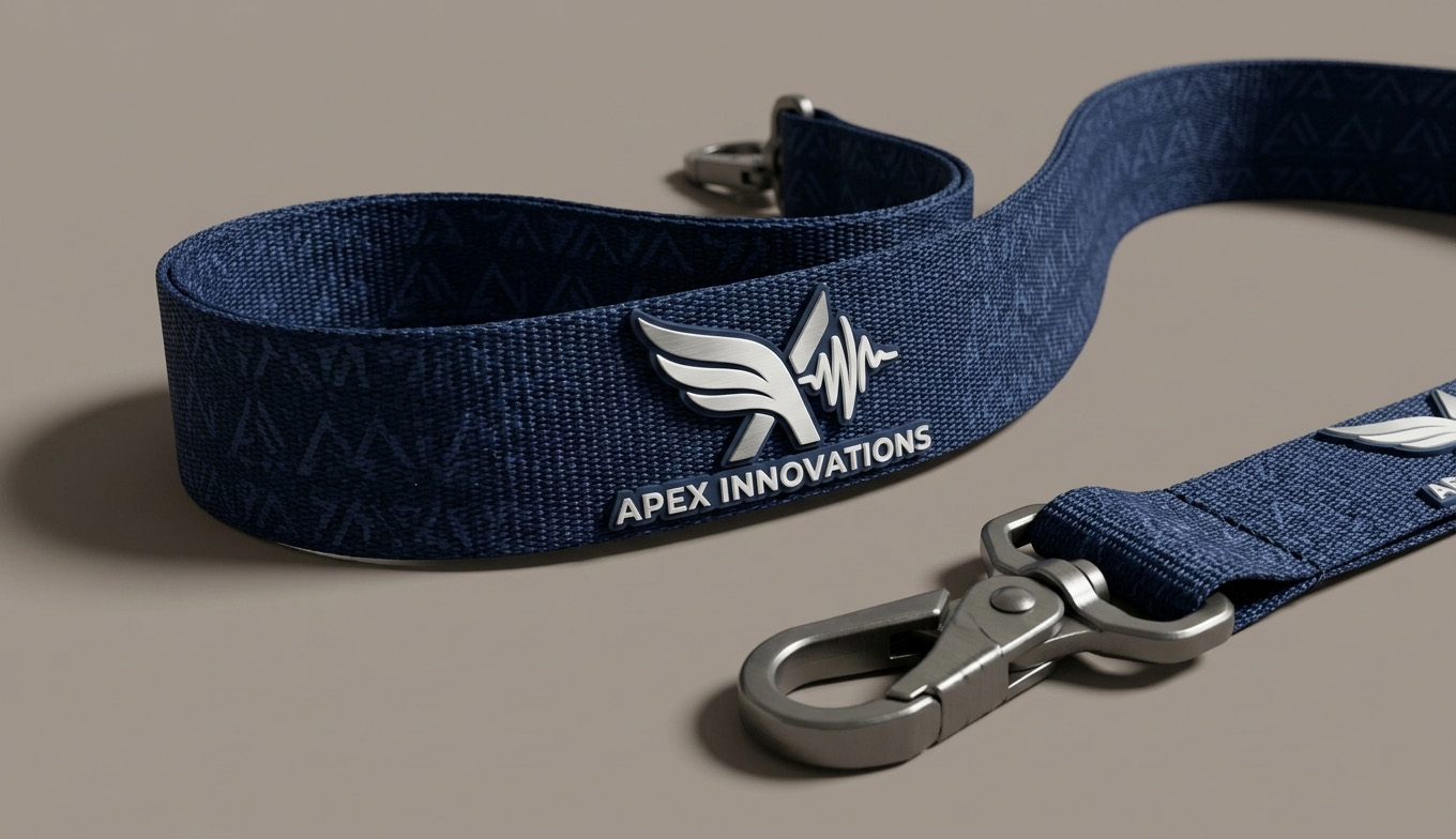 Polyester Lanyard with 3D PVC Logo