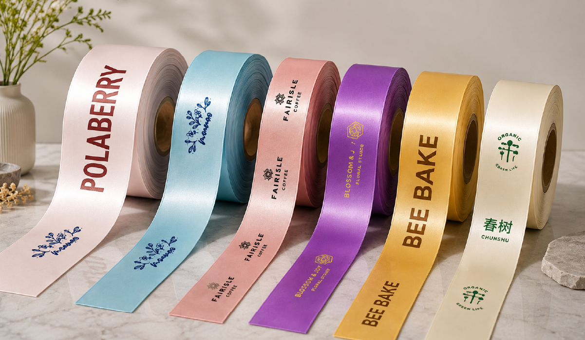Silk Screen Print Ribbon Wristbands SG