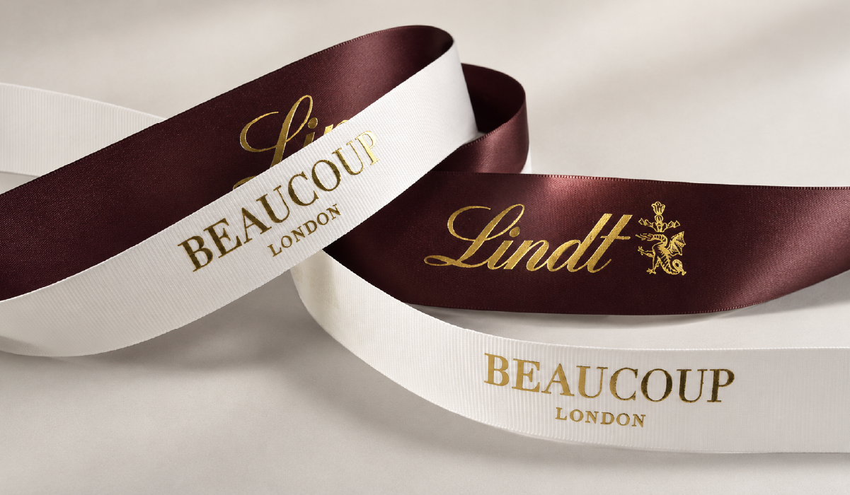 Gold Foil Print Ribbon Wristbands SG
