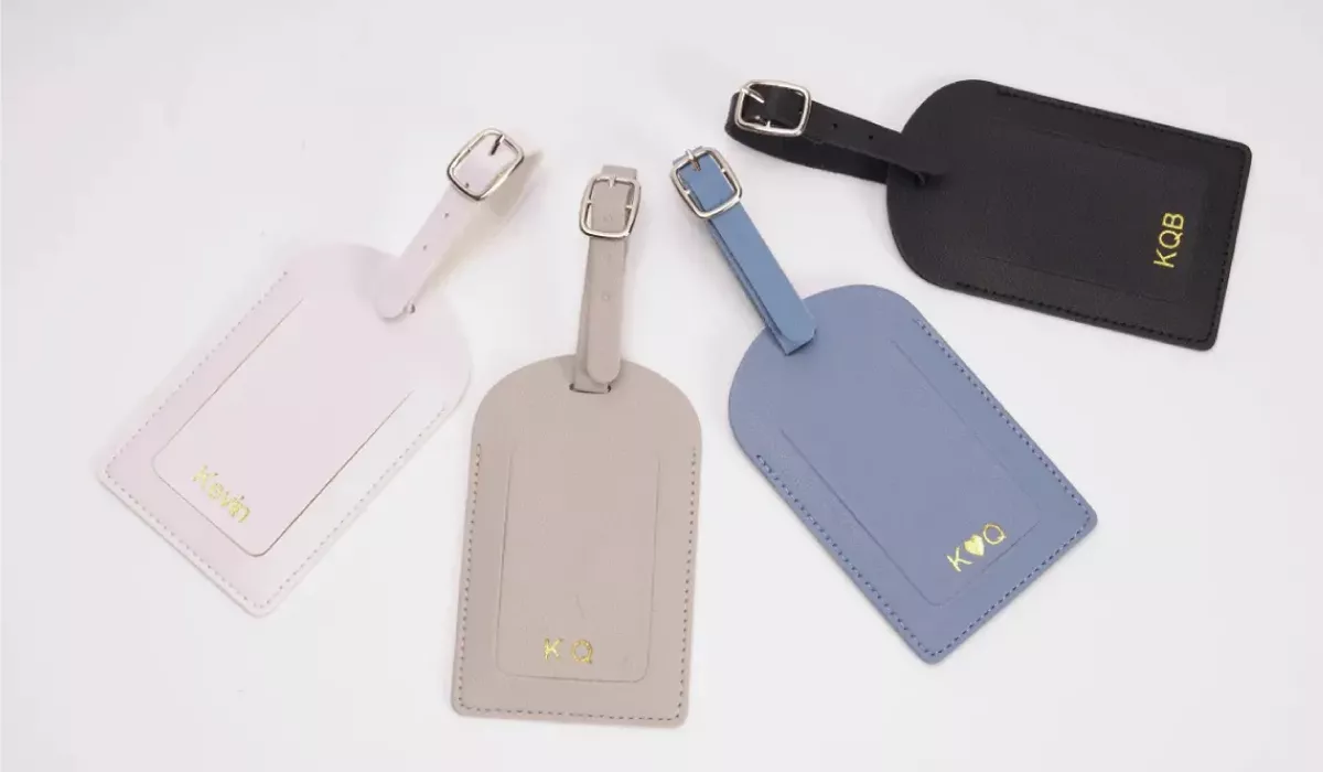 PU leather Luggage Tag