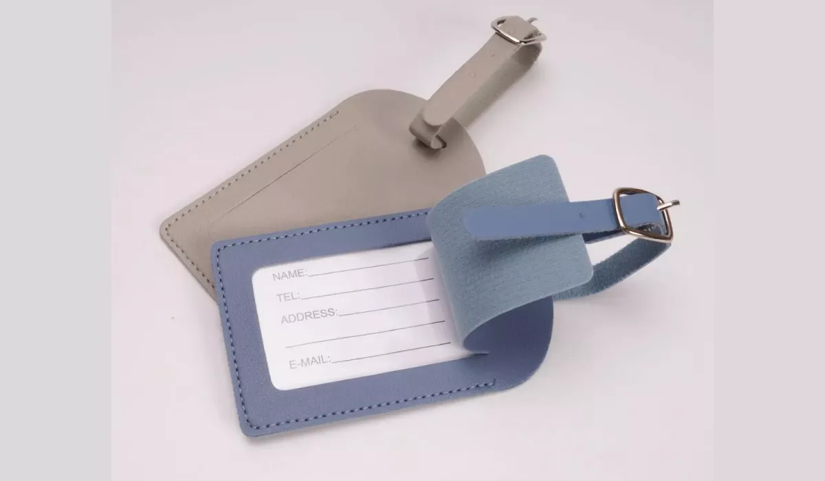 PU leather Luggage Tag