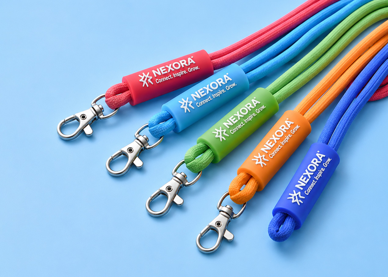 Nylon Cord Lanyard with PVC Shell