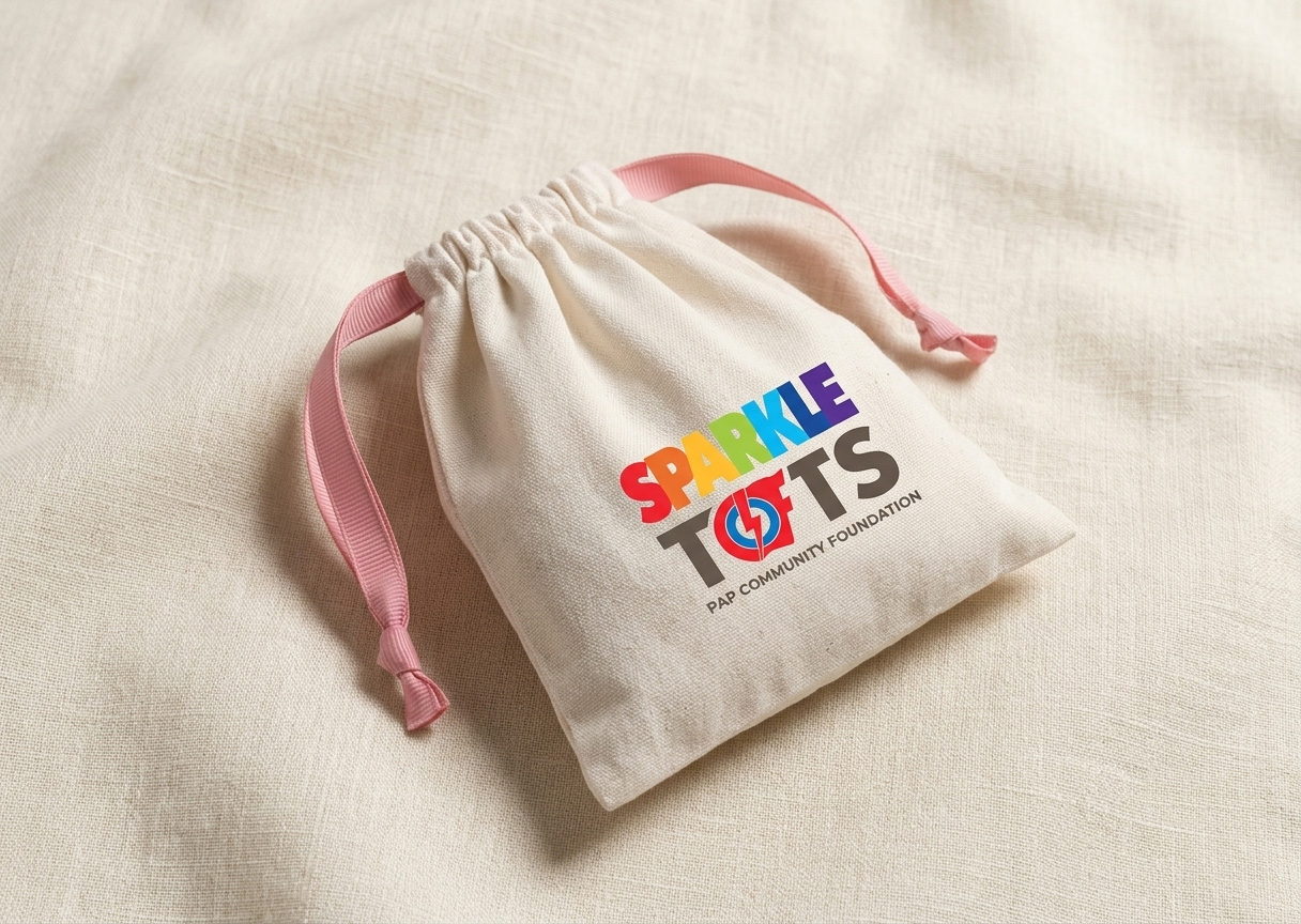 Small Basic Cotton Drawstring Pouch